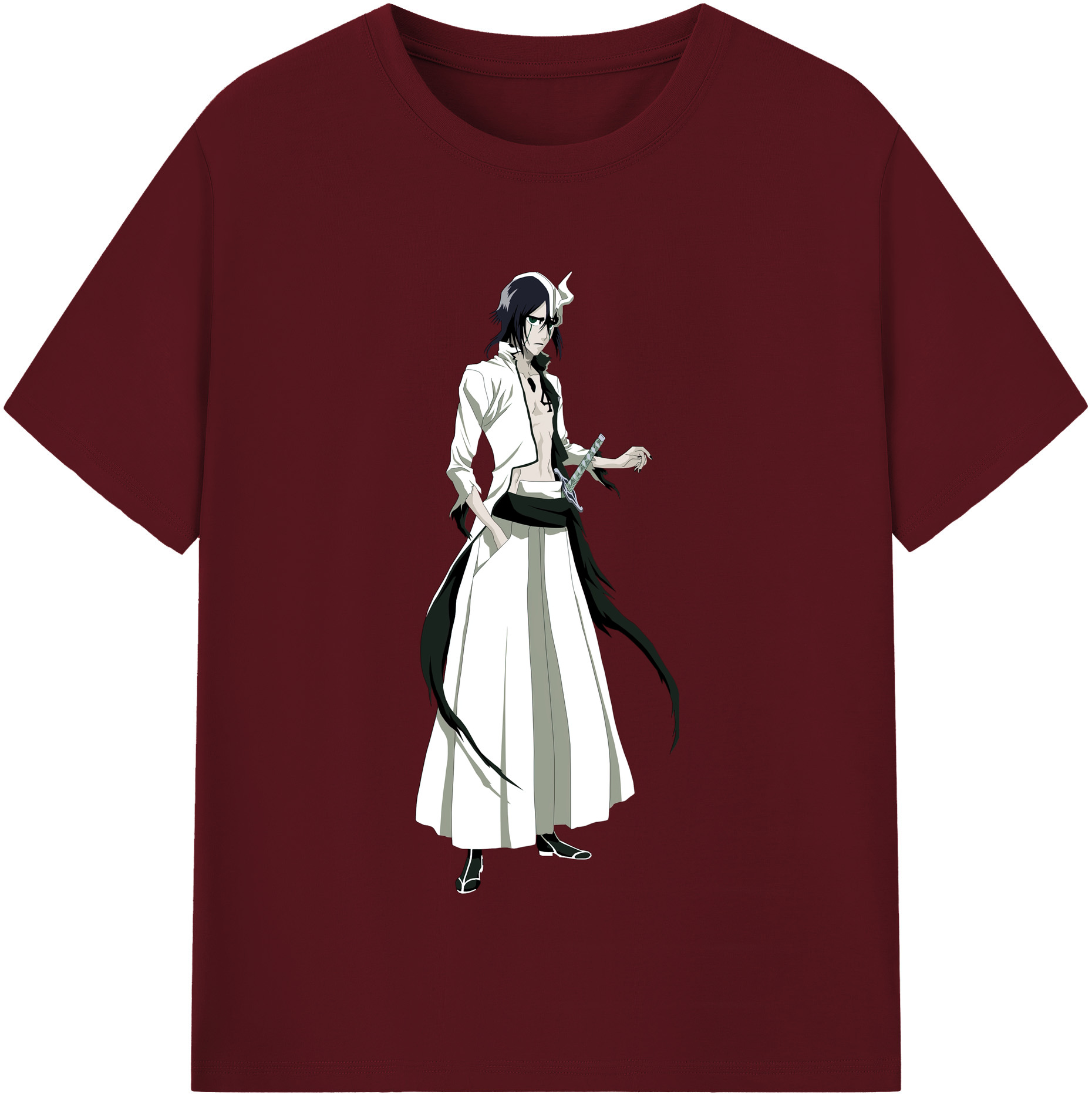 （画像用） ブリーチ ウルキオラ·シファー BLEACH Ulquiorra cifer 綿100％半袖Tシャツ（フロントプリント）